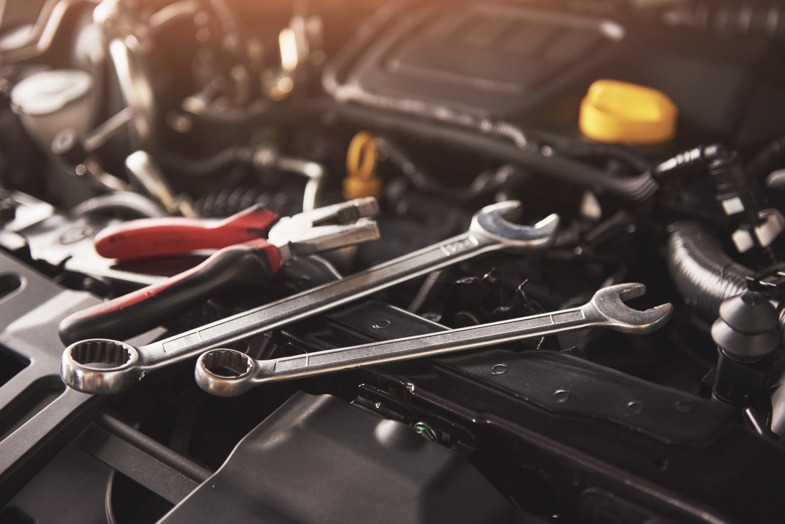 Mechanic working